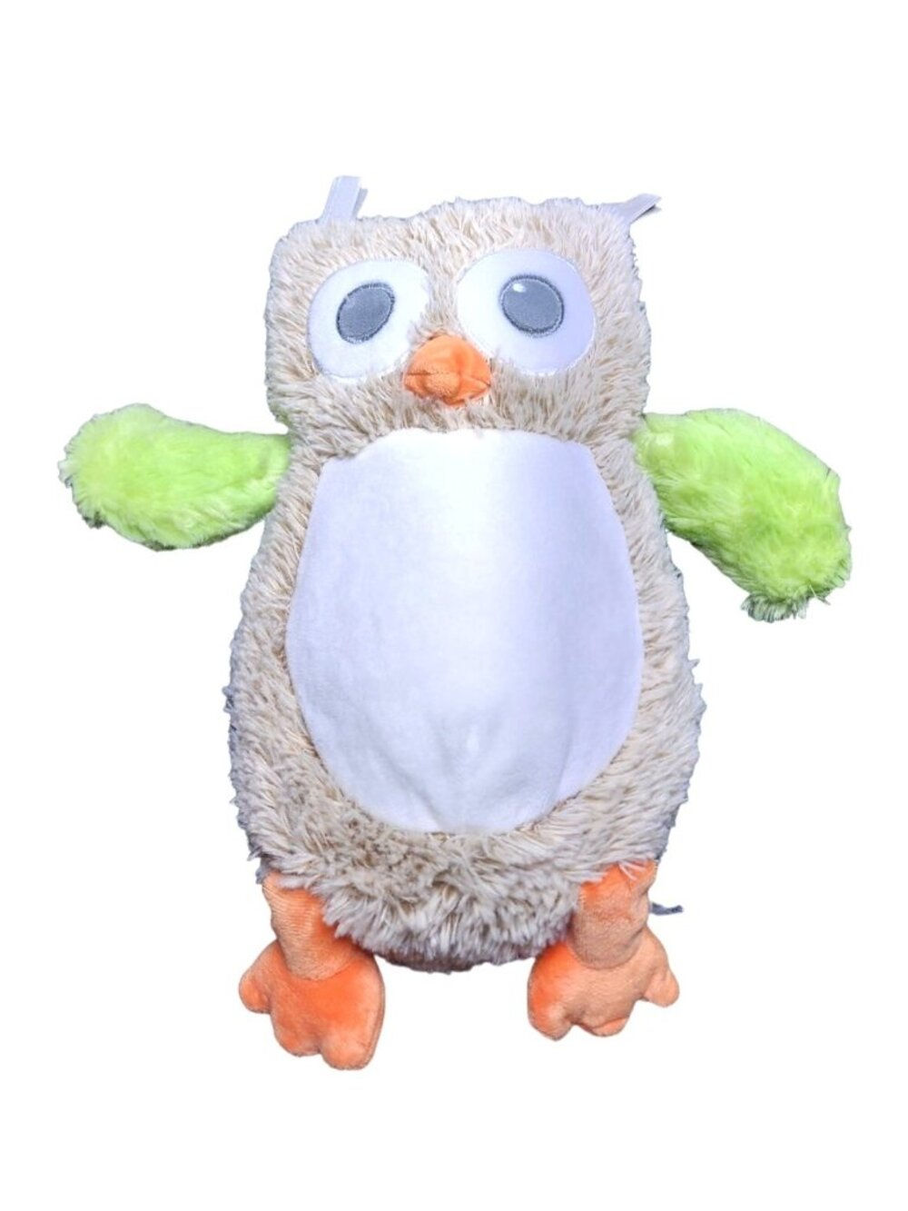 Blankets & Beyond Owl Plush Rattle Baby Toy Stuffed Animal Lovey Soft Snuggly